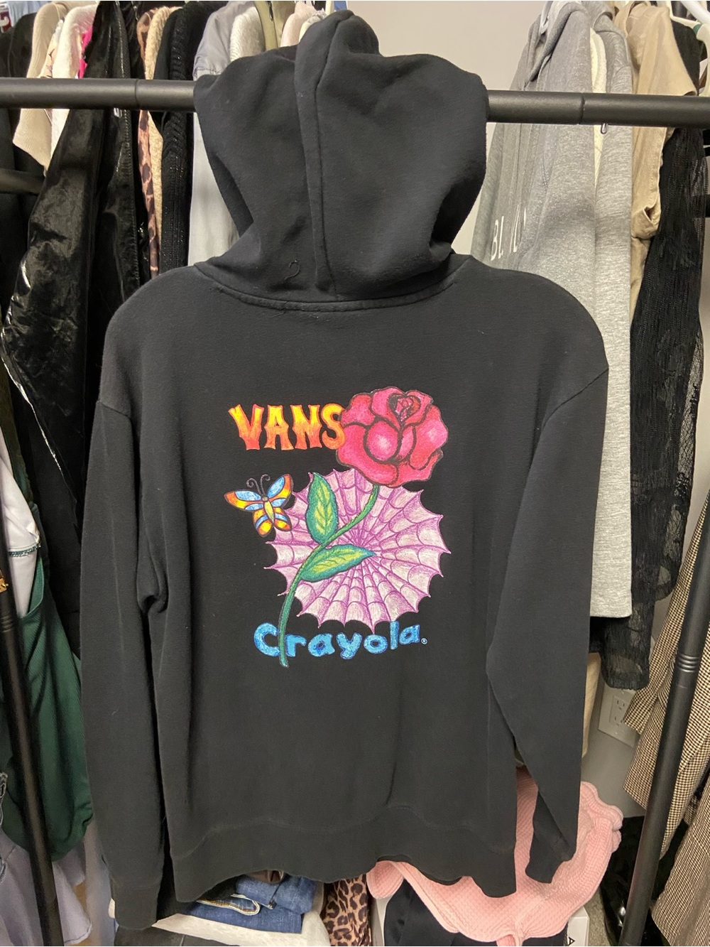 Vans x Crayola Graphic Hoodie | S | Floral Art - Picture 2 of 2